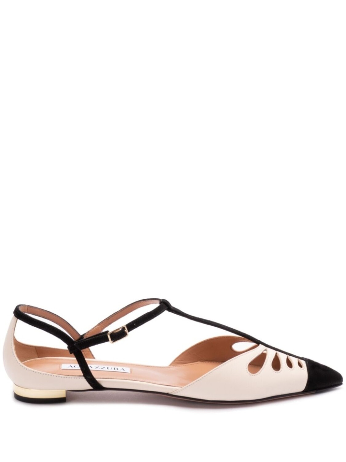 Балетки Aquazzura с вырезами и деталями, белый