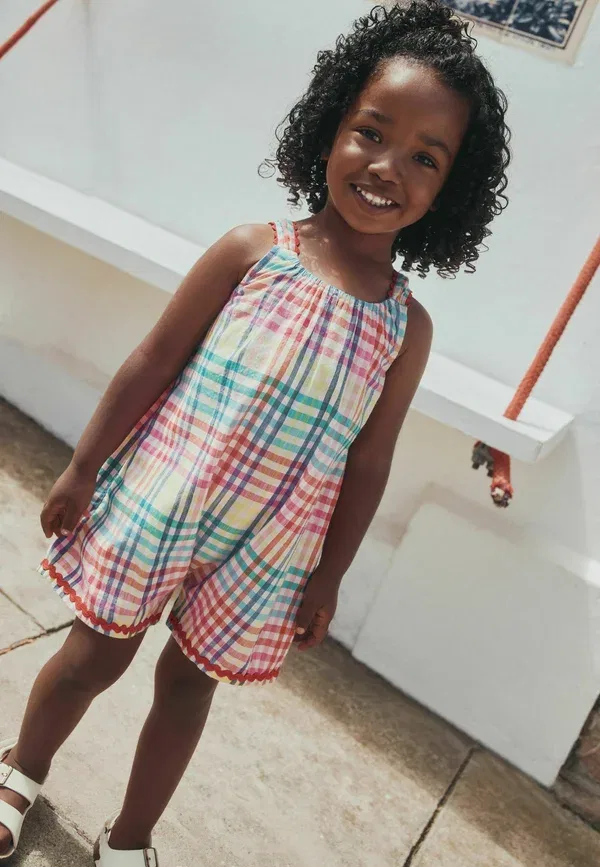 Комбинезон Regular fit gingham playsuit Next, радужный