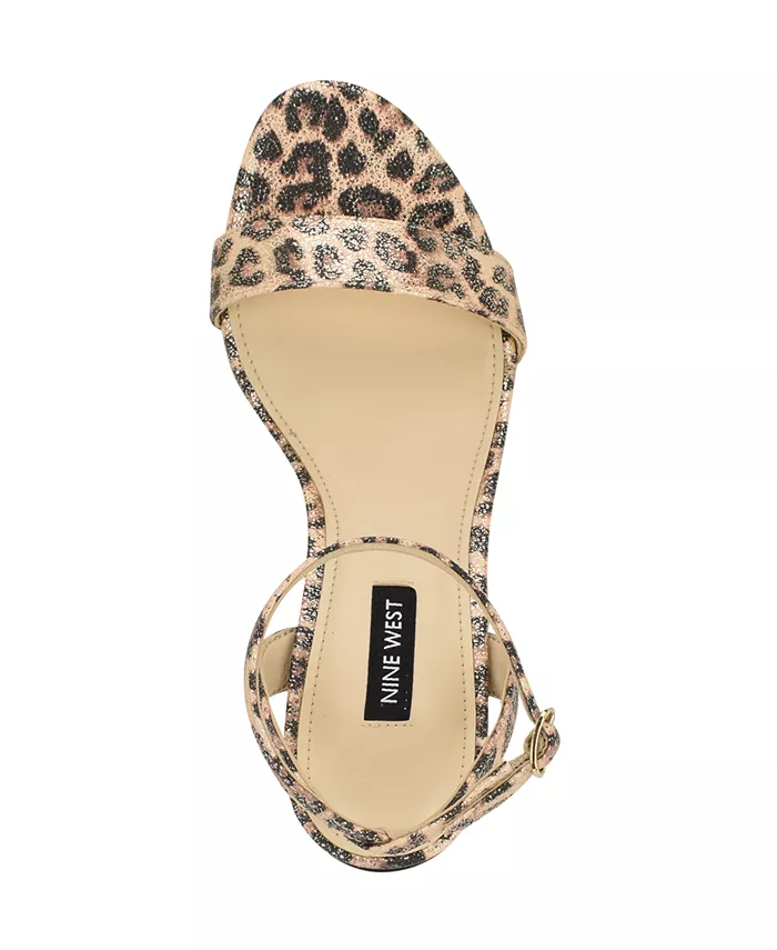 Женские босоножки на шпильке Anny с ремешком на щиколотке Nine West, желтый — фото 4