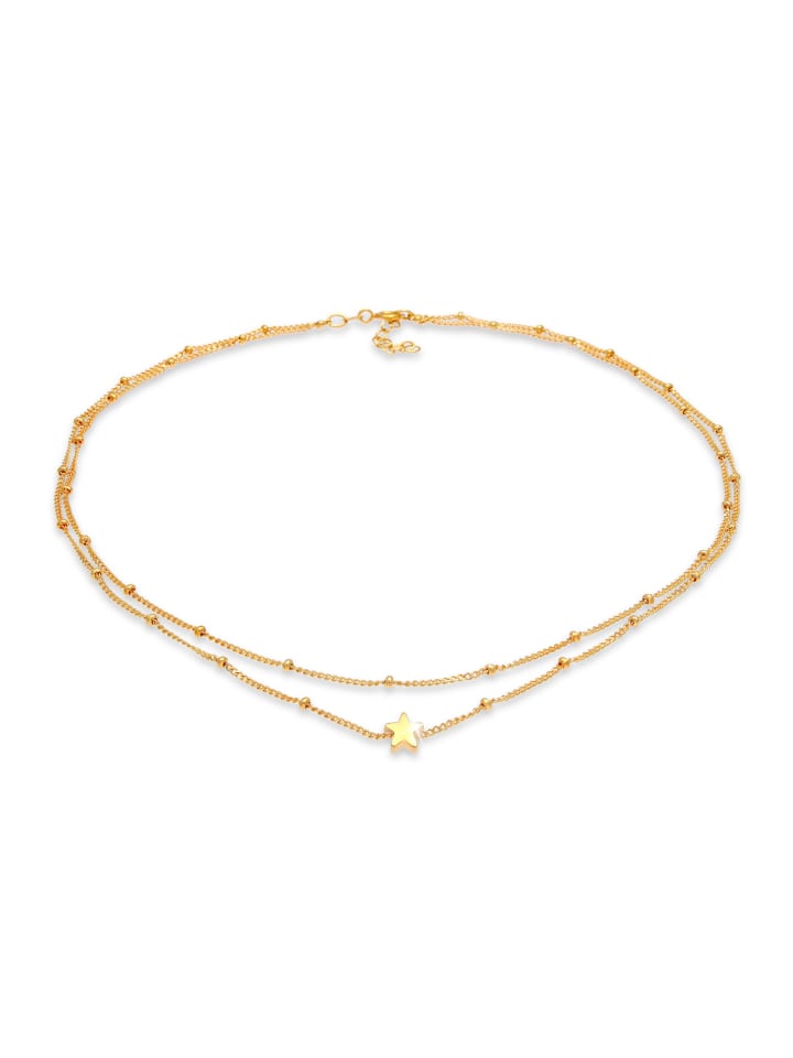 

Elli Колье из серебра 925 пробы со звездами, звезда в золоте