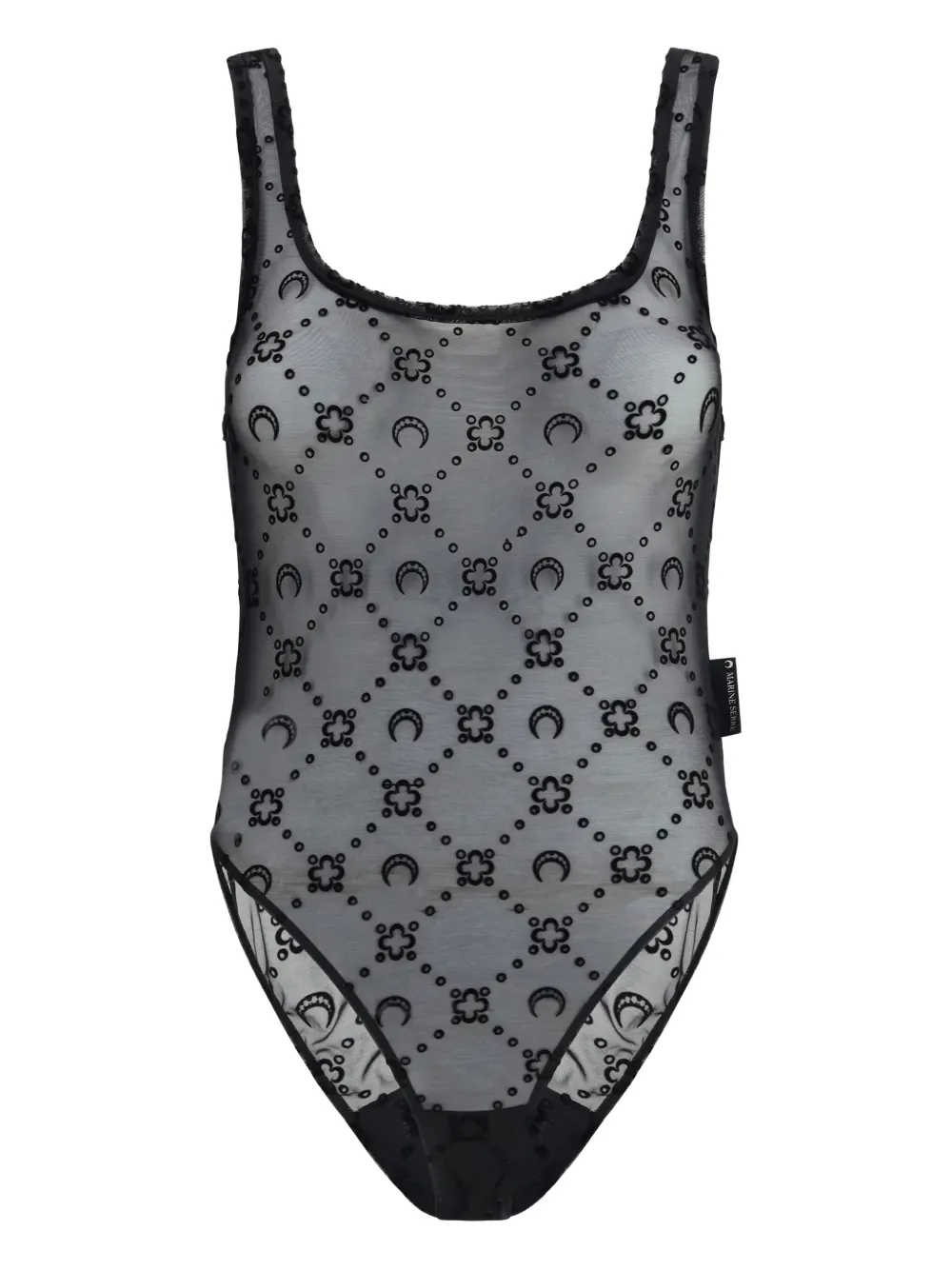 

Боди без рукавов Marine Serre, черный