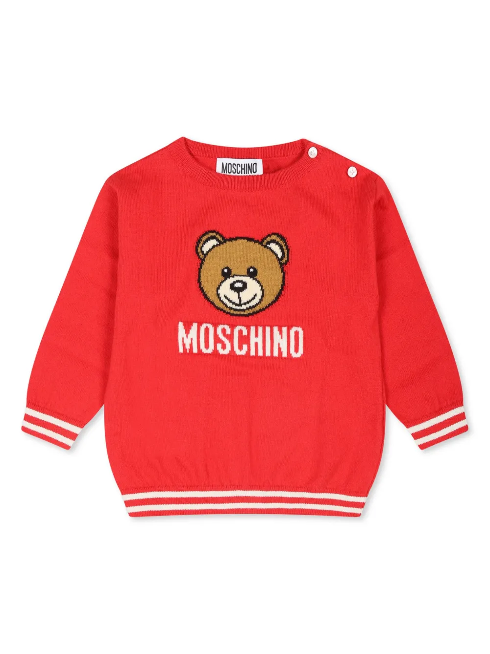 

Джемпер с логотипом Moschino Kids, красный