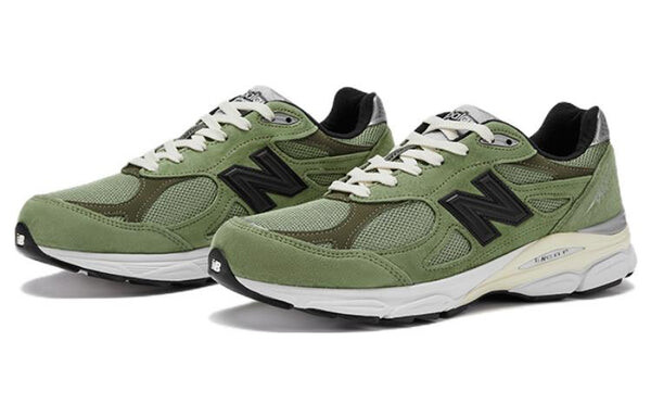 Кроссовки x jjjjound 990v3 made in usa 'olive' New Balance, зеленый — фото 3