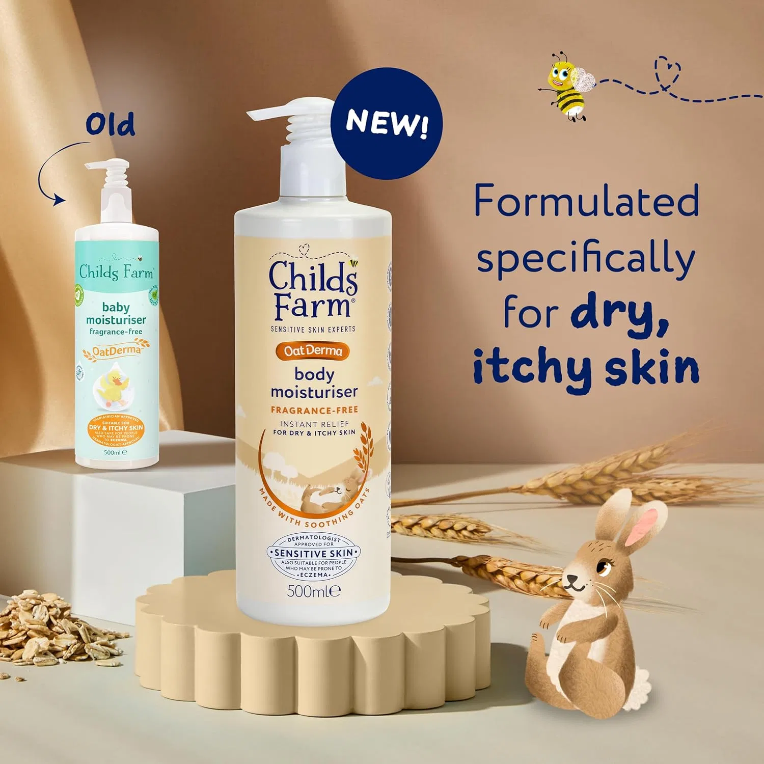 Увлажняющий лосьон для тела Childs Farm OatDerma без отдушек Childs Farm — фото 2