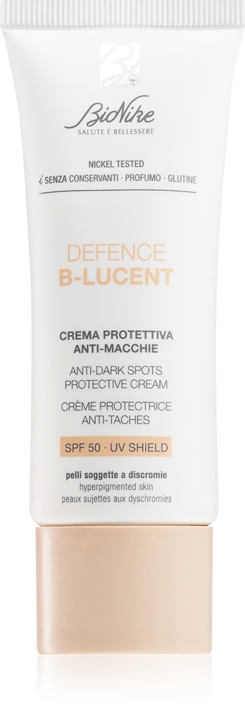

Крем для рук Defense b-lucent, защитный от пигментных пятен, SPF 50 Bionike, 40 мл