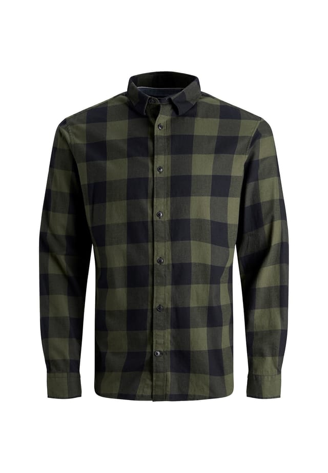 

Рубашка в клетку с длинными рукавами Jack & Jones, зеленый