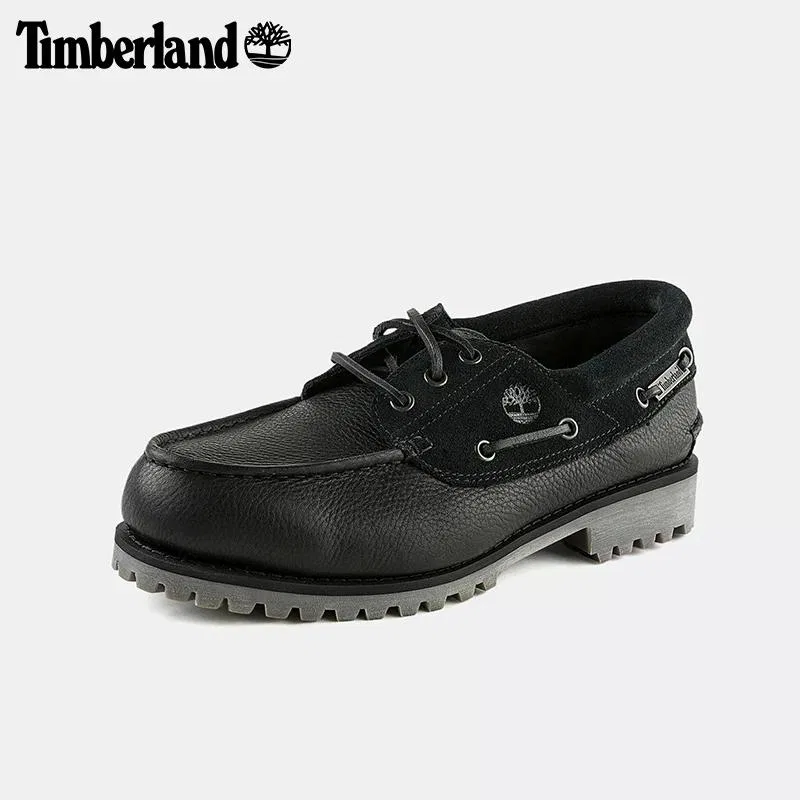 Casual туфли из кожи Timberland A6G7FEPV черные — фото 4