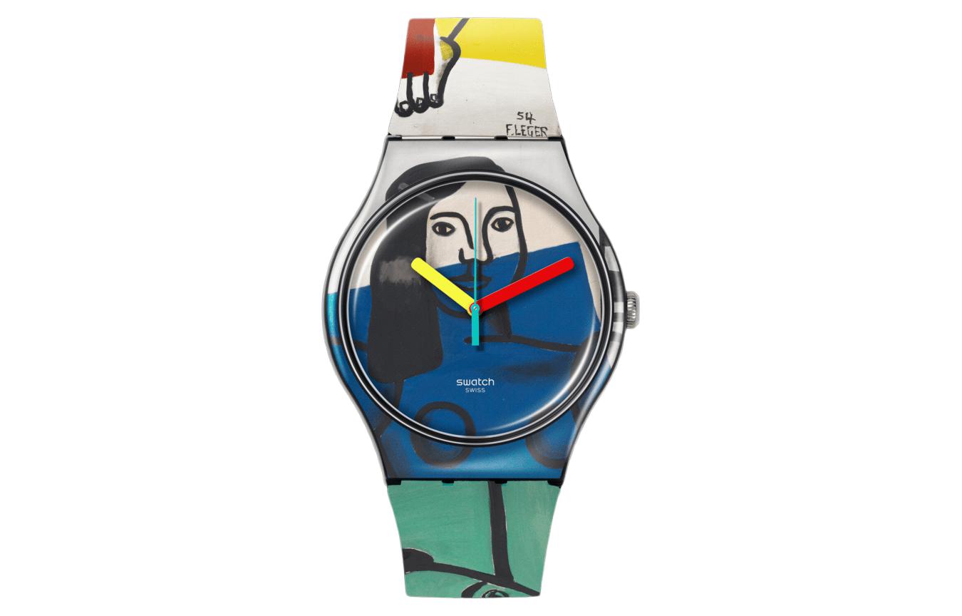 

SWATCH Часы Unisex 41mm Blue Watch SUOZ363, Blue Dial