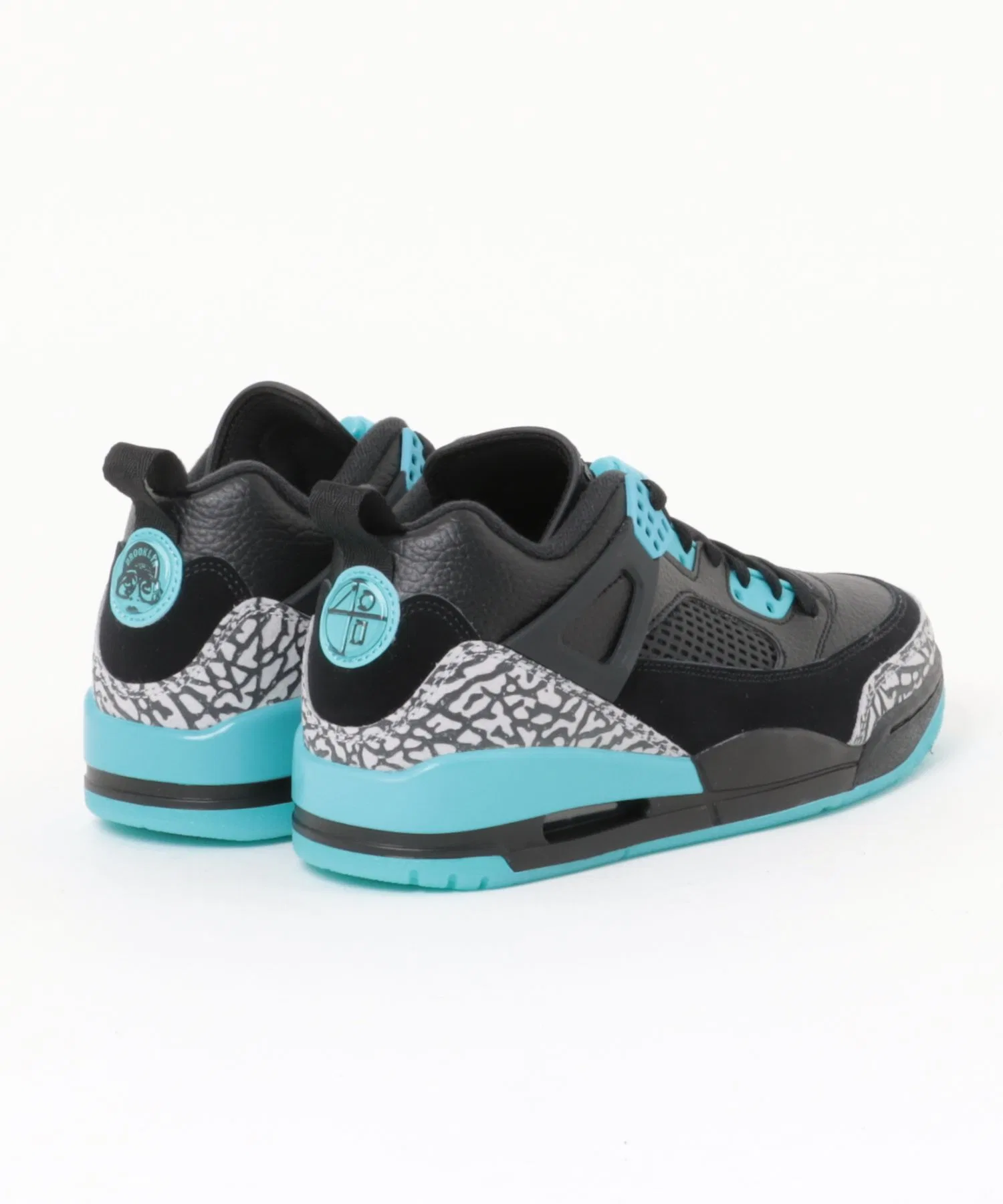 Мужские кроссовки Jordan Spizike Low из натуральной кожи чёрные — фото 2