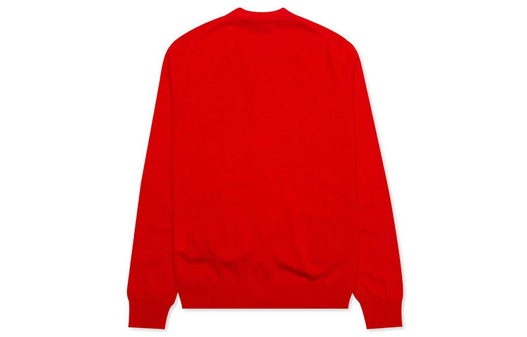 Кардиган COMME des GARCONS PLAY Cardigan Double Emblem 'Red' AZ-N058-051-5, красный — фото 2
