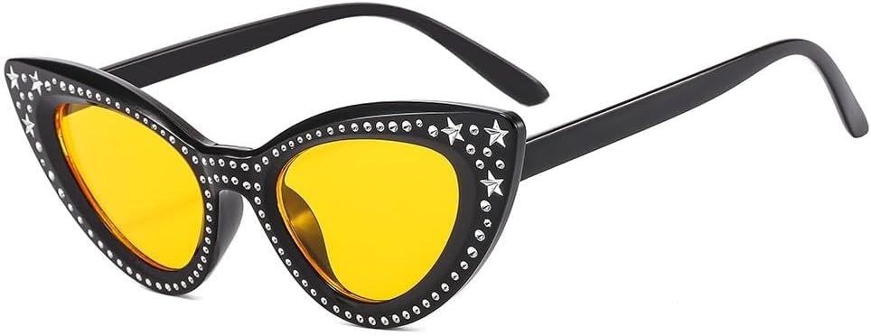 

Солнцезащитные очки «Кошачий глаз» со стразами, пластиковые, женские, винтажные, маленькие, с леопардовым принтом, мужские, зеркальные, ретро, ​​женские, UV400 HYYZZC, 2