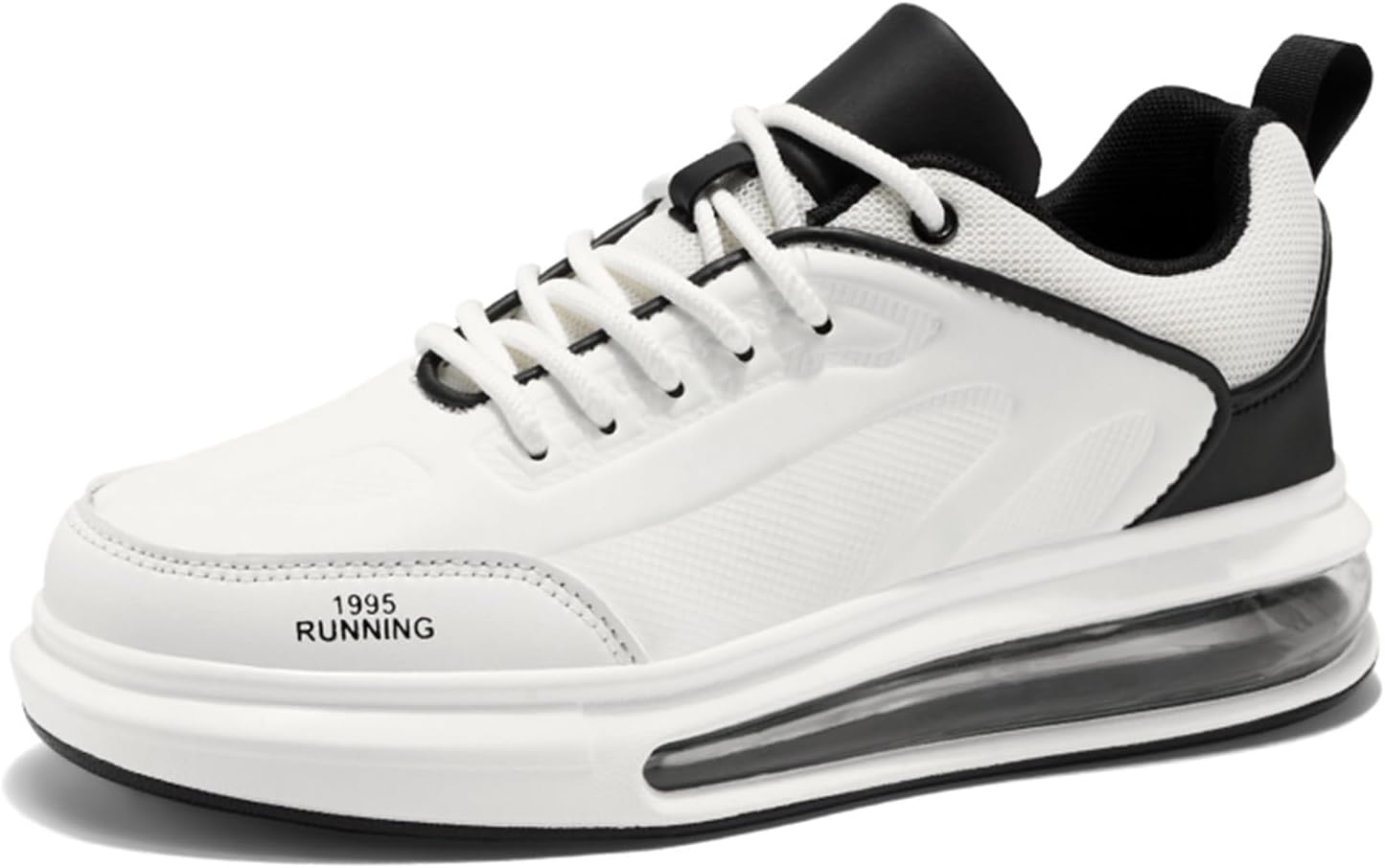 

Мужские удобные и дышащие кроссовки, осенние повседневные легкие противоскользящие обувь для мужчин Generic, белый/черный