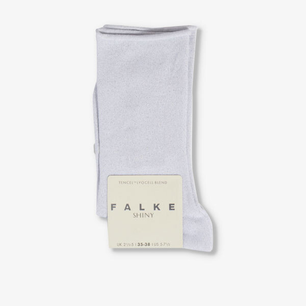

Носки длиной до середины голени Shiny-Finish из переработанной полиамидной смеси Falke, белый