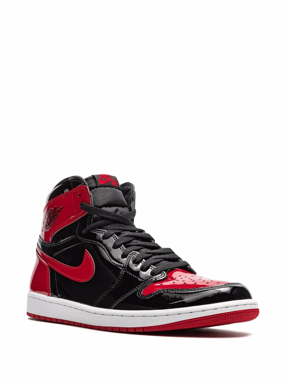 Кроссовки Air Jordan 1 Retro High OG Bred Patent, черный — фото 2