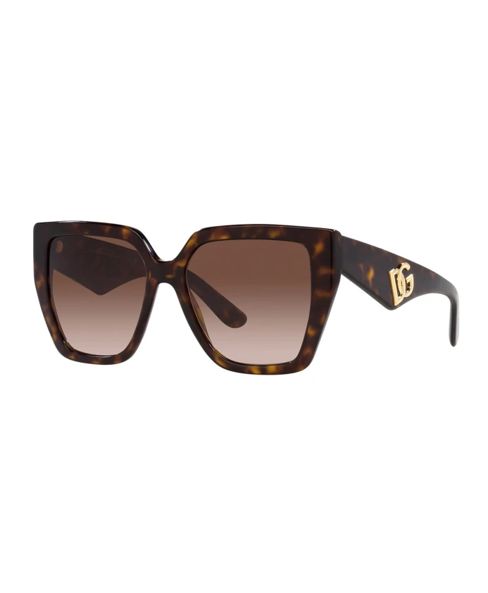 

Dg4438 dg Crossedбольшие солнцезащитные очки Dolce & Gabbana, коричневый