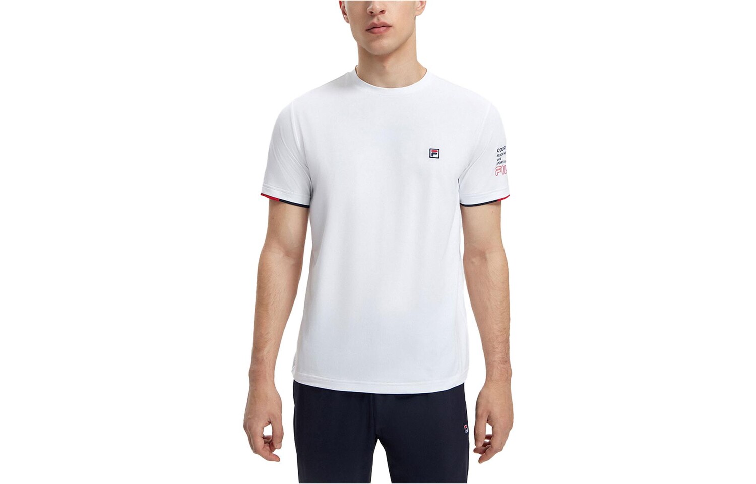 

Футболка мужская белая Fila, цвет Jade White