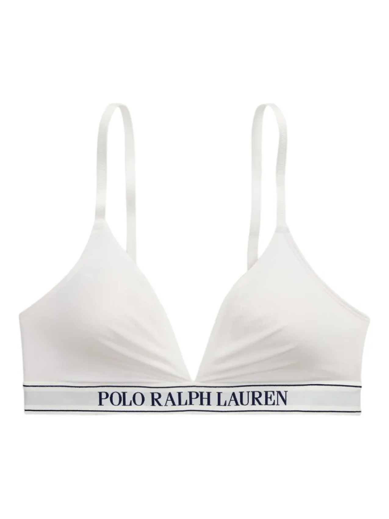 

Polo Ralph Lauren бюстгальтер-бралетт с логотипом, белый