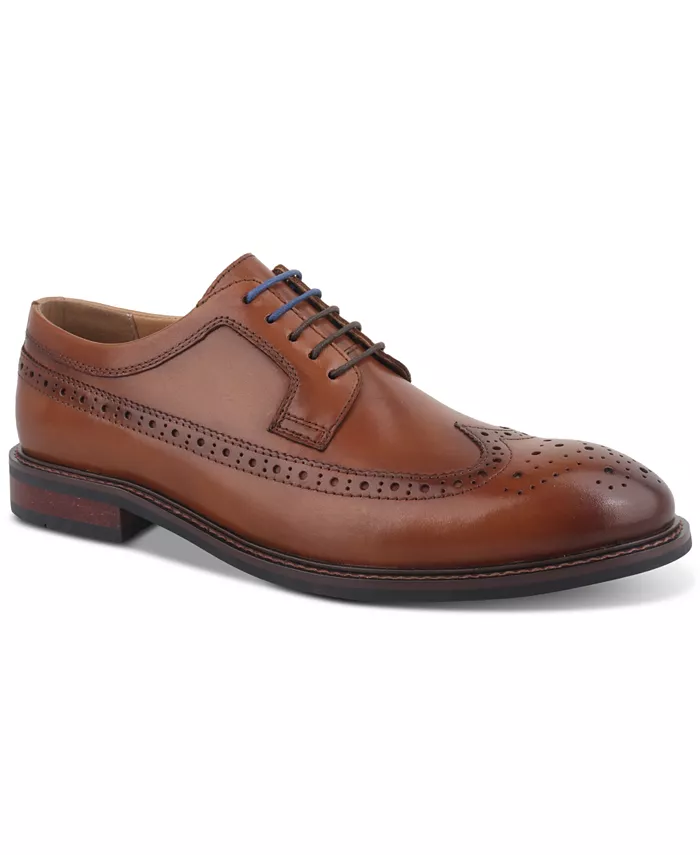 

Мужские кожаные классические туфли Asherr Long Wing Brogue Bar III, коричневый/бежевый