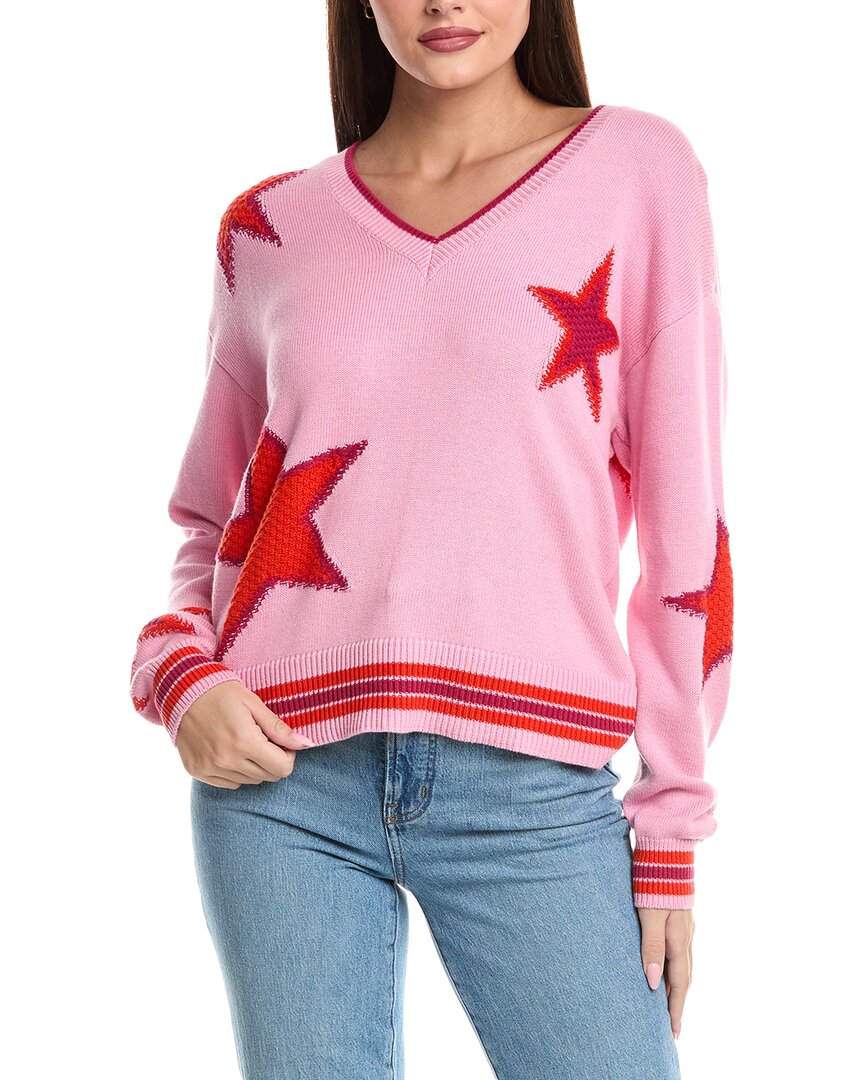 

WISPR Sana Звезда Шелковистый Свитер, розовый