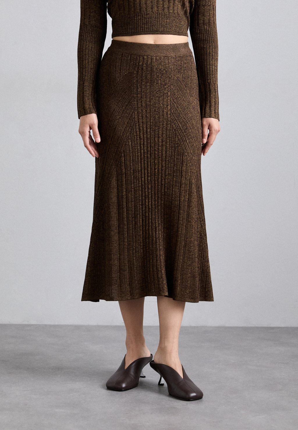 

Юбка А-силуэта MOSSY MID LENGTH SKIRT AERON, коричневый