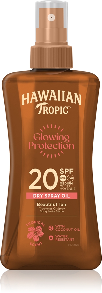 

Сухой масляный спрей с эффектом сияния, увлажняющий солнцезащитный гель SPF 20+ Hawaiian Tropic, 200 мл