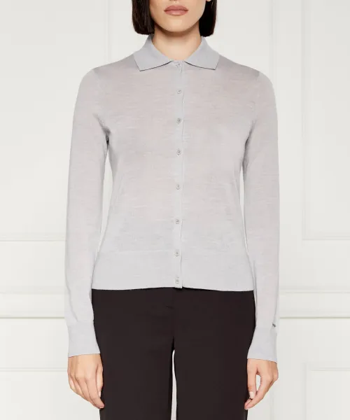 

Шерстяной кардиган Shaped fit Calvin Klein, серый