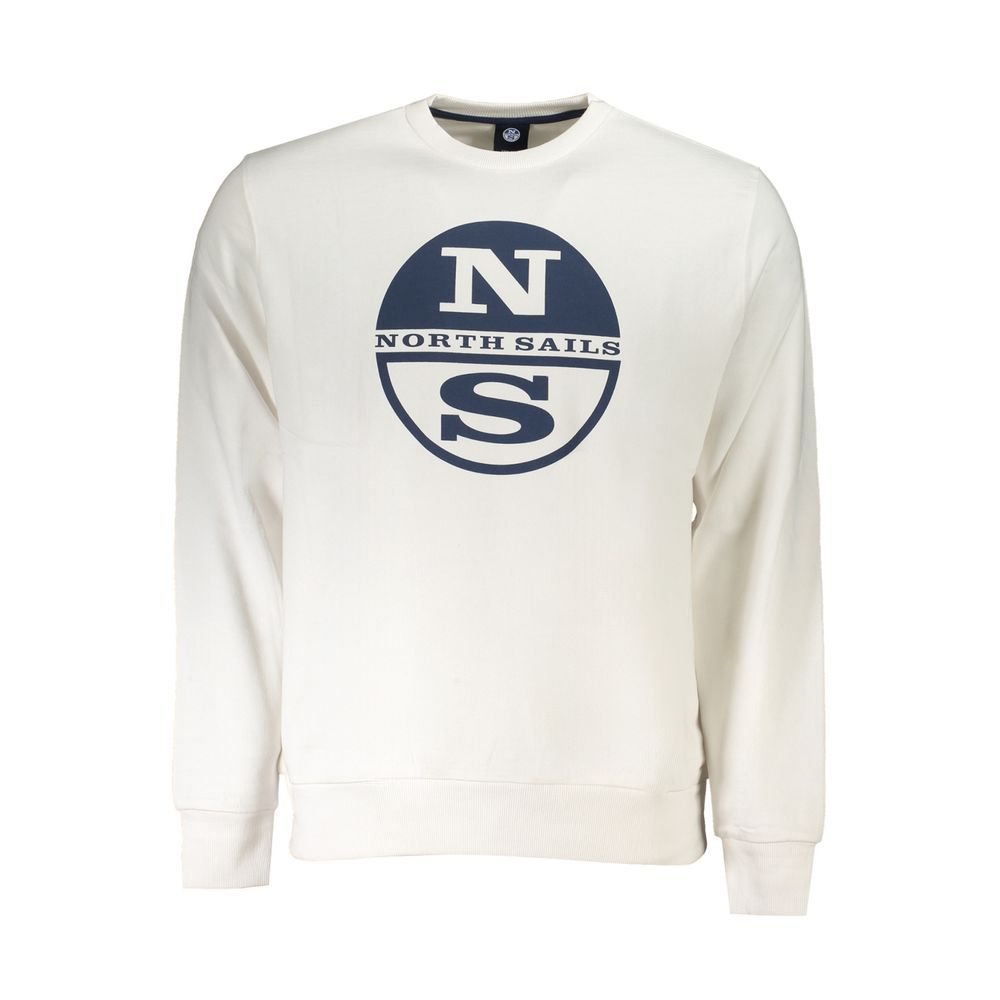 

Белый хлопковый свитер North Sails