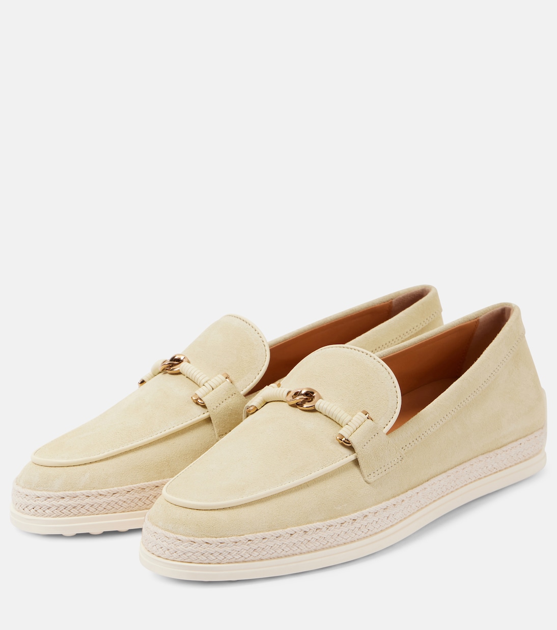 Замшевые туфли для вождения T Ring Tod's, Pastel Yellow — фото 4