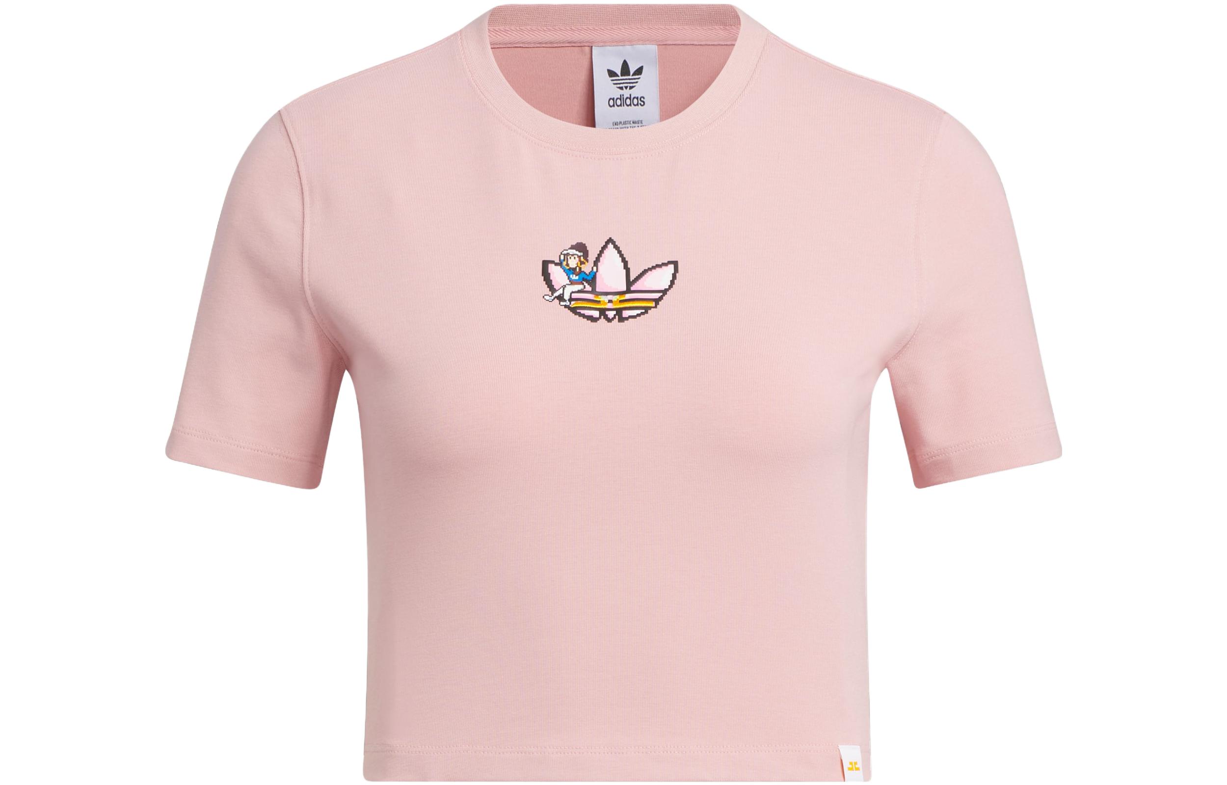 Monkey Kingdom Кроп-топ Women's Miracle Purple Pink Adidas Originals — фото 2