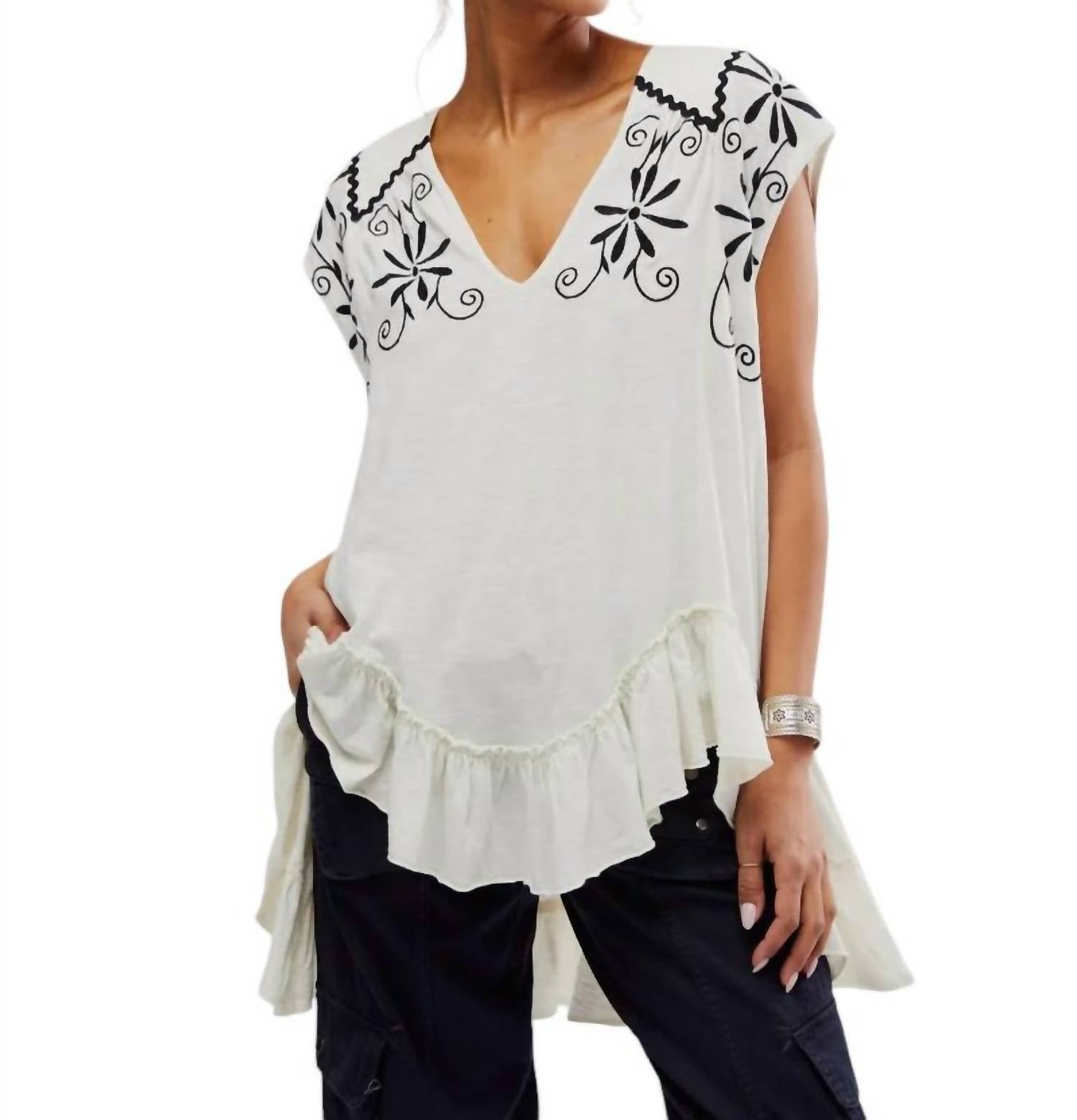 

Футболка Oaxaca в белом цвете Free People