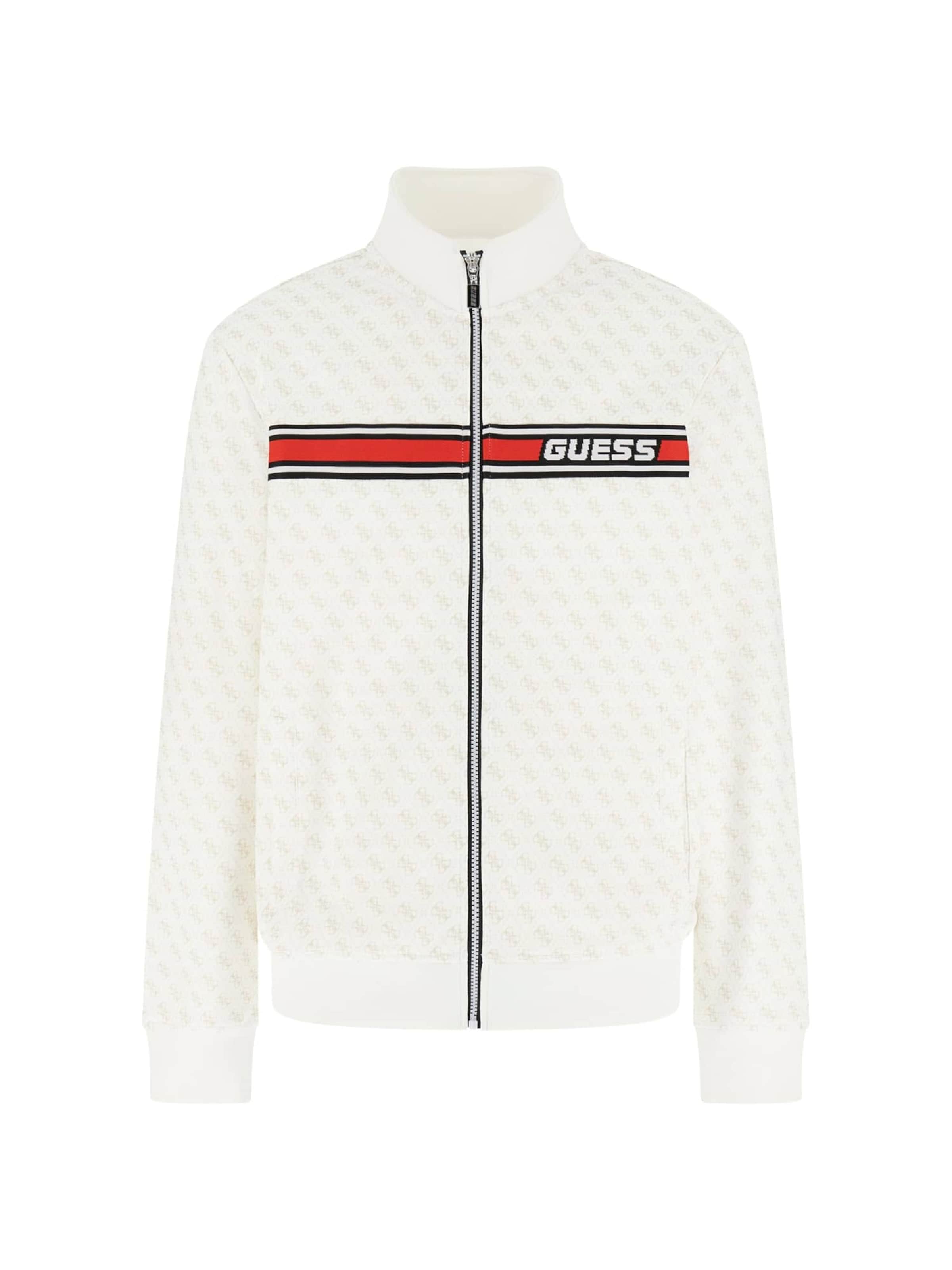

GUESS Спортивный худи на молнии в цвете Off White
