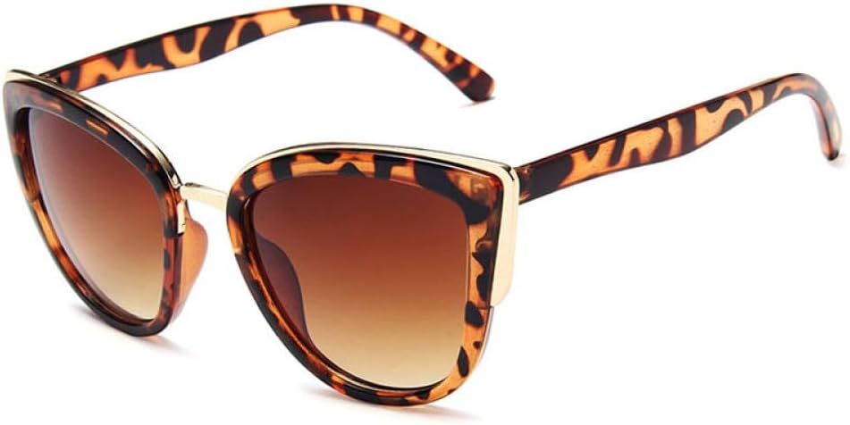 

Модные солнцезащитные очки для женщин, винтажные очки с градиентным переходом, ретро-солнцезащитные очки для женщин, защита от ультрафиолета UV400 UOVSAW, Leopard Gradient Tea