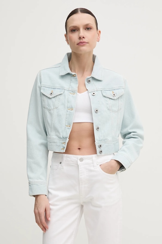 

Короткая джинсовая куртка Cropped Jacket Pepe Jeans, синий