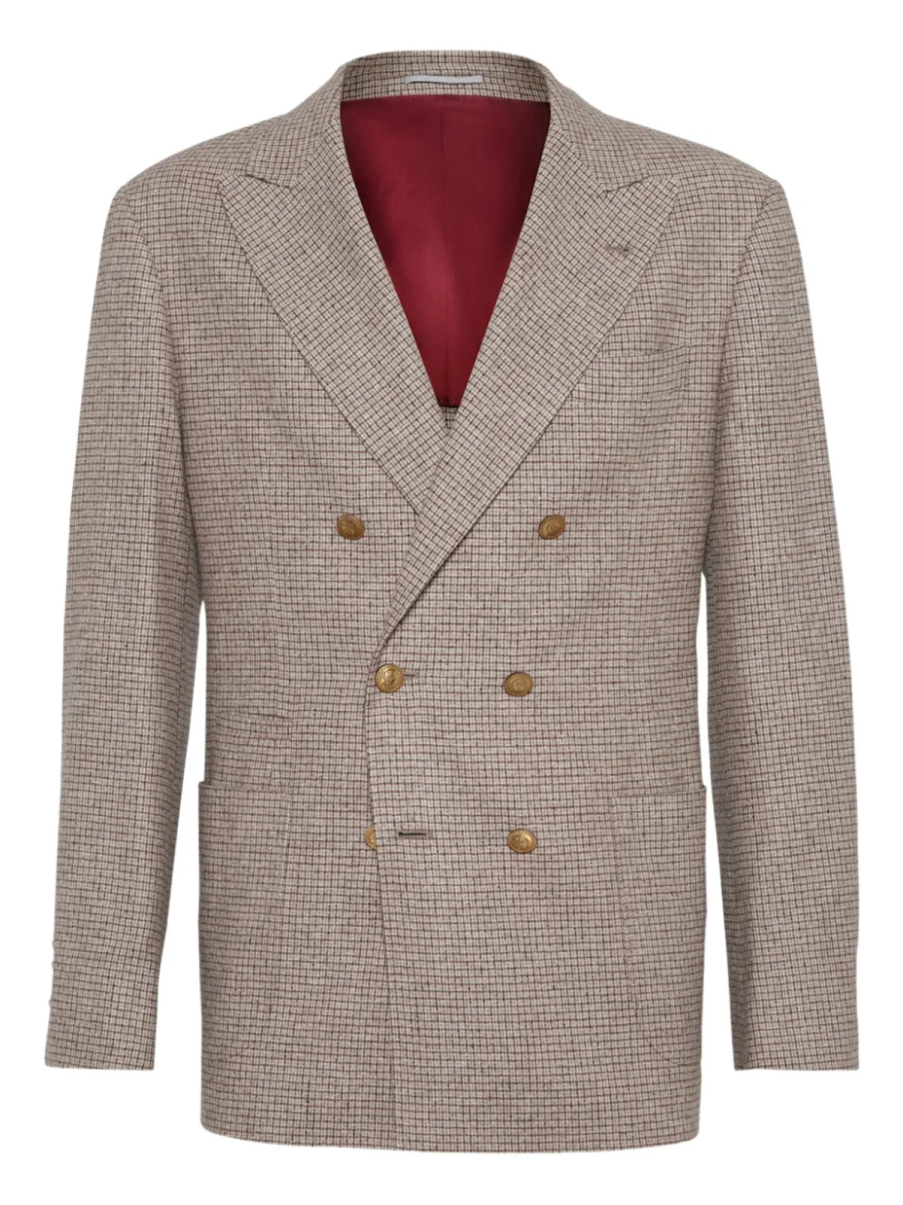 

Brunello Cucinelli фланелевый пиджак, коричневый