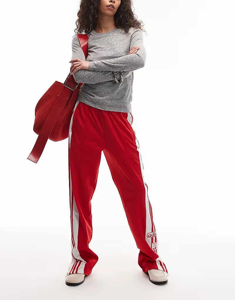 Спортивные брюки Adidas Originals Adibreak, красно-белый — фото 3