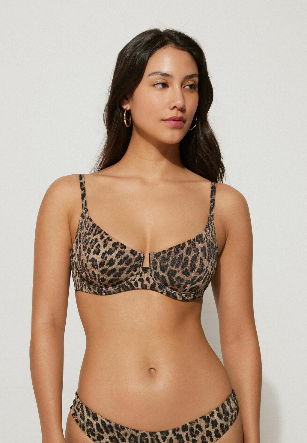 

Верх бикини Tezenis, коричневый