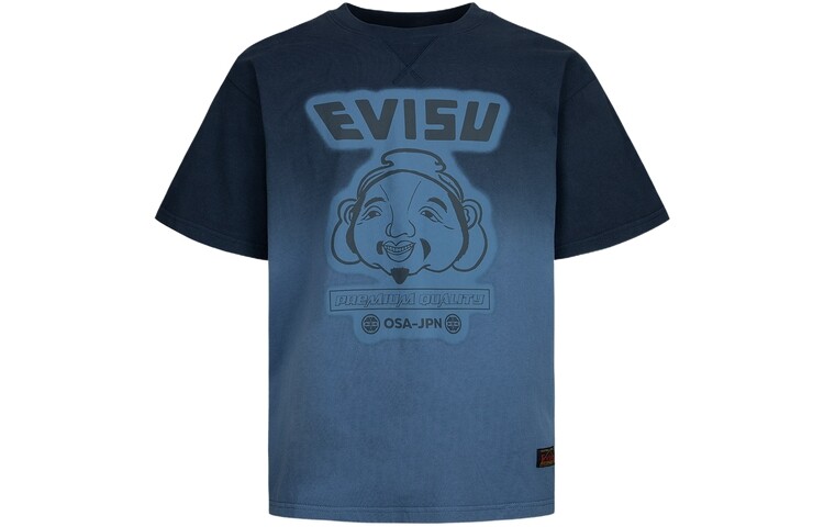 

Футболка мужская темно-синяя Evisu, темно-синий