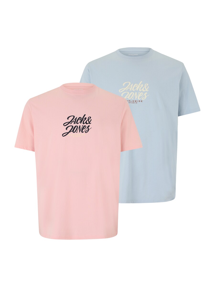 

Рубашка Jack & Jones Plus, цвет Light blue/Rose