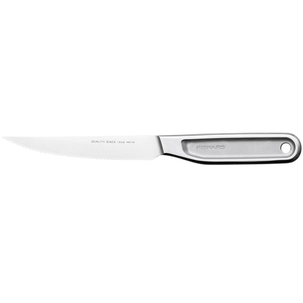 

Цельнометаллический нож для томатов 12 см Fiskars