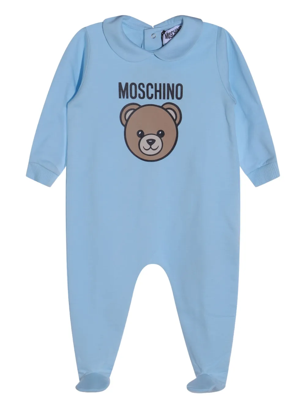 Комплект для новорожденного с принтом Тедди Moschino Kids, синий — фото 4