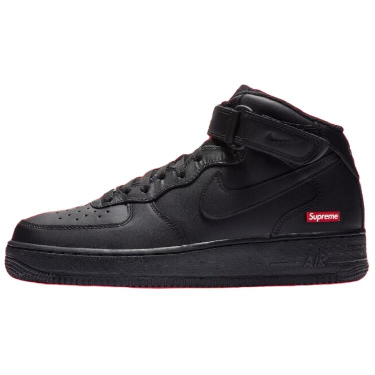 

Кроссовки Supreme X Nike Air Force 1 Skateboarding Shoes Unisex Mid-top White, черный