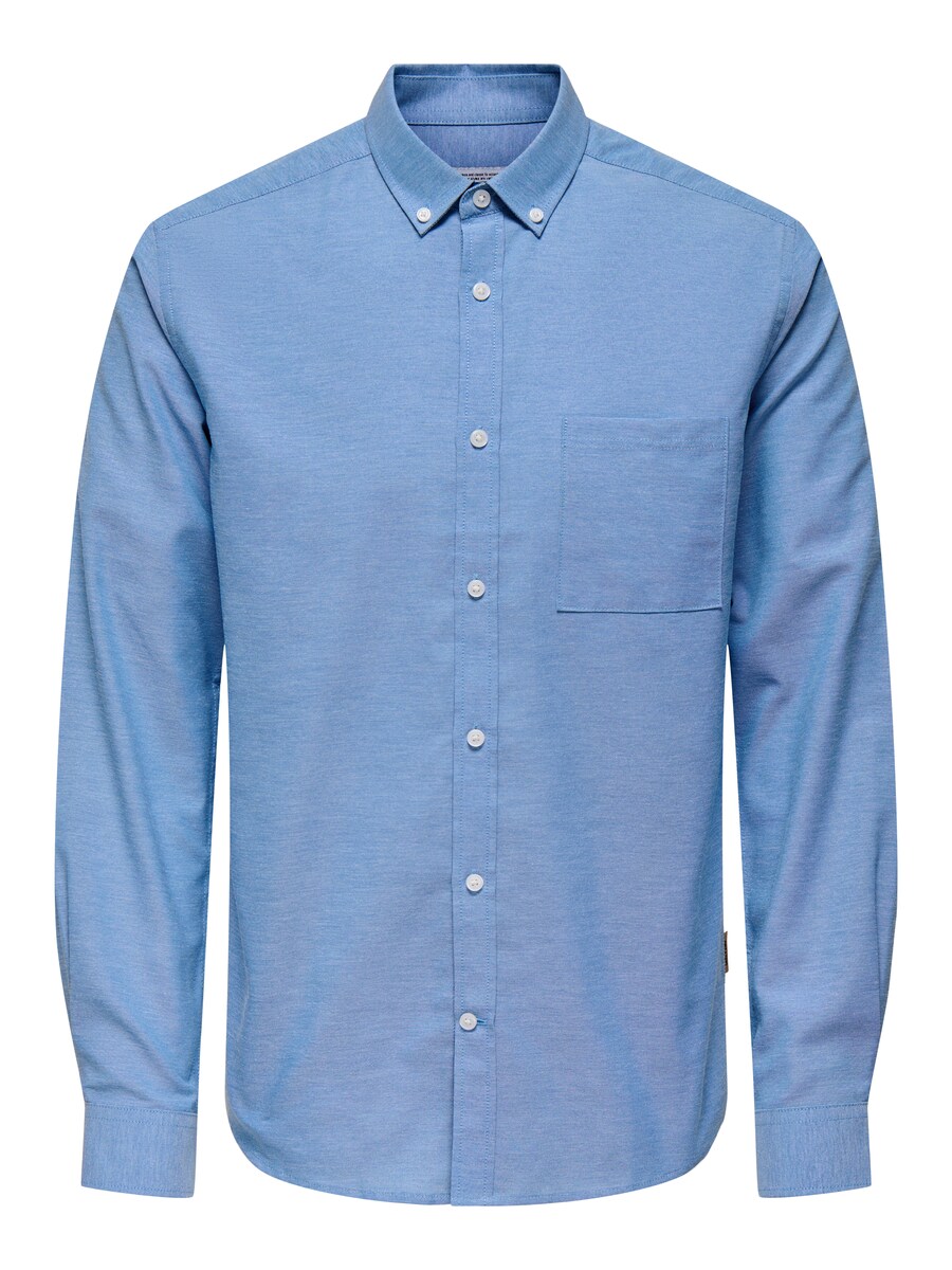 

Рубашка Slim Fit на пуговицах Only & Sons Alvares, пятнистый синий