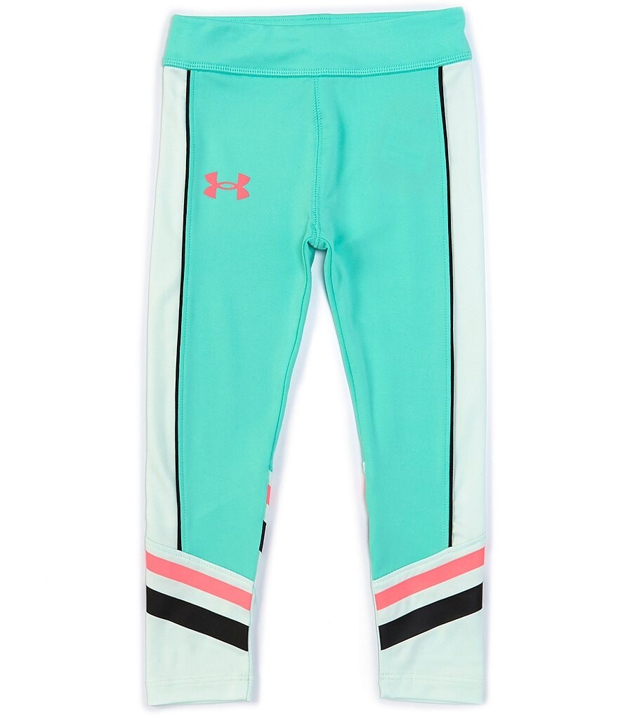 

Леггинсы Under Armour Little Girls 2T-6X со скошенными краями, зеленый