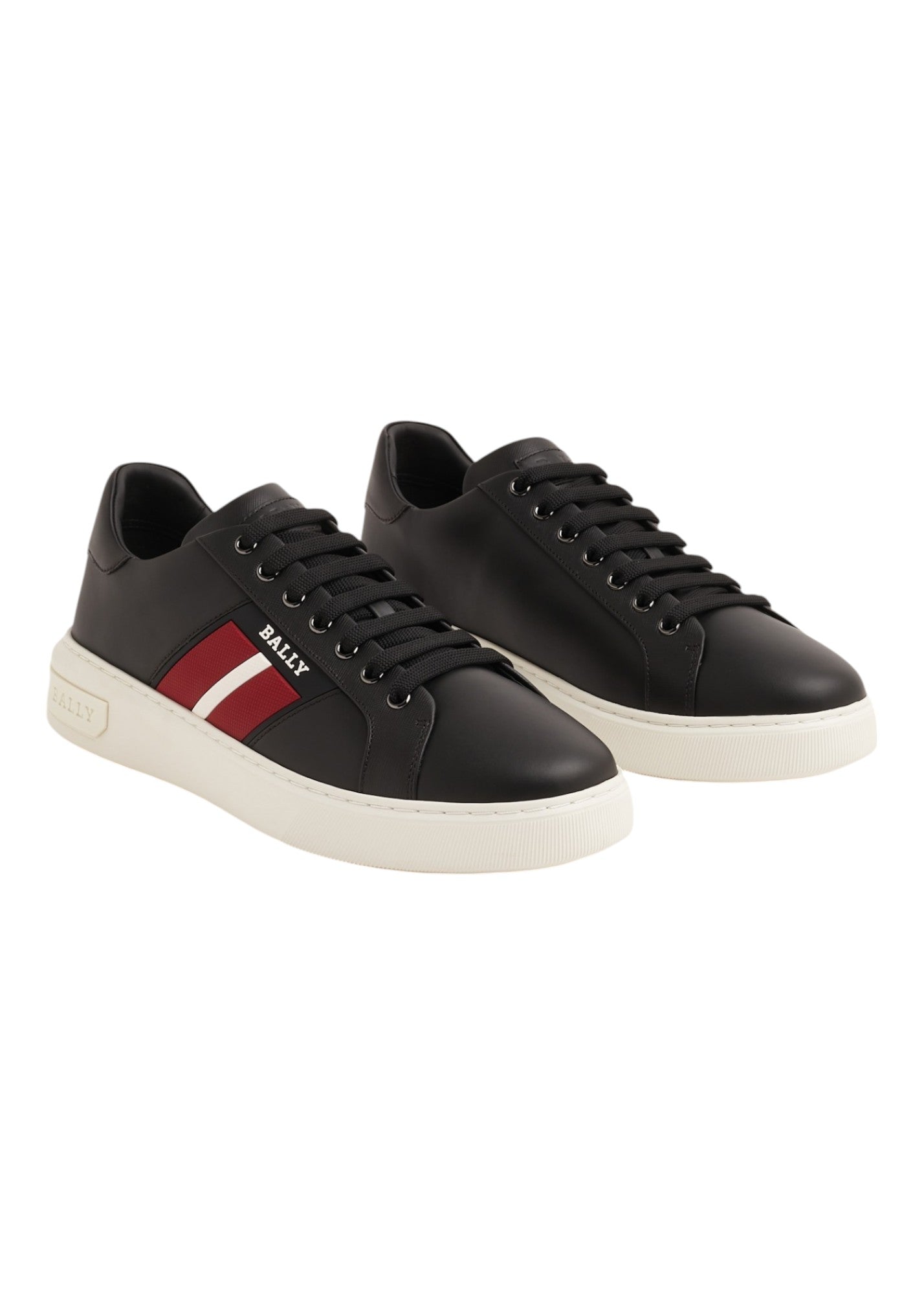 Кроссовки Bally Mylton 6239629 из черной телячьей кожи с тиснением — фото 3