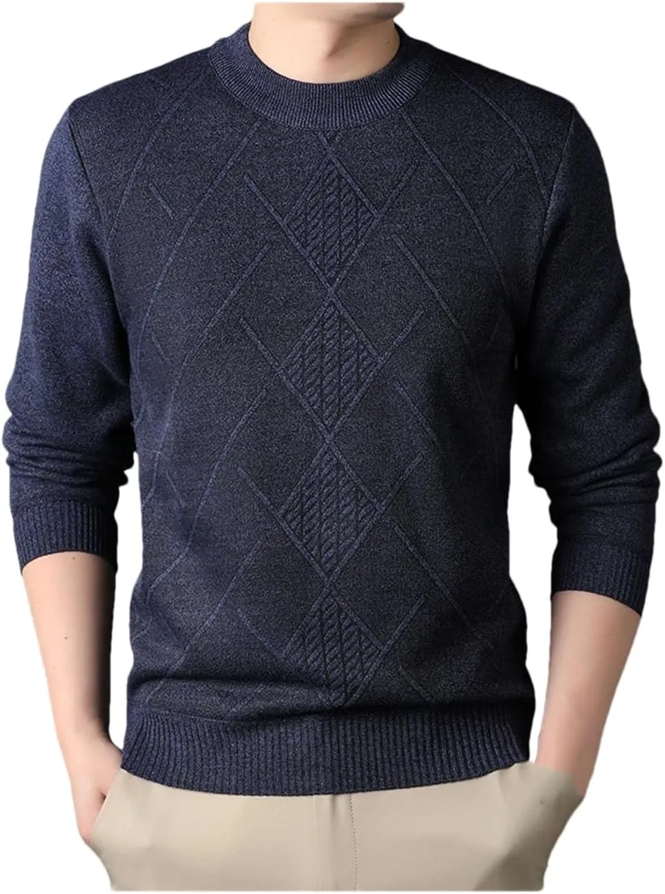 

Мужской пуловер Casual Comfortable Solid Color