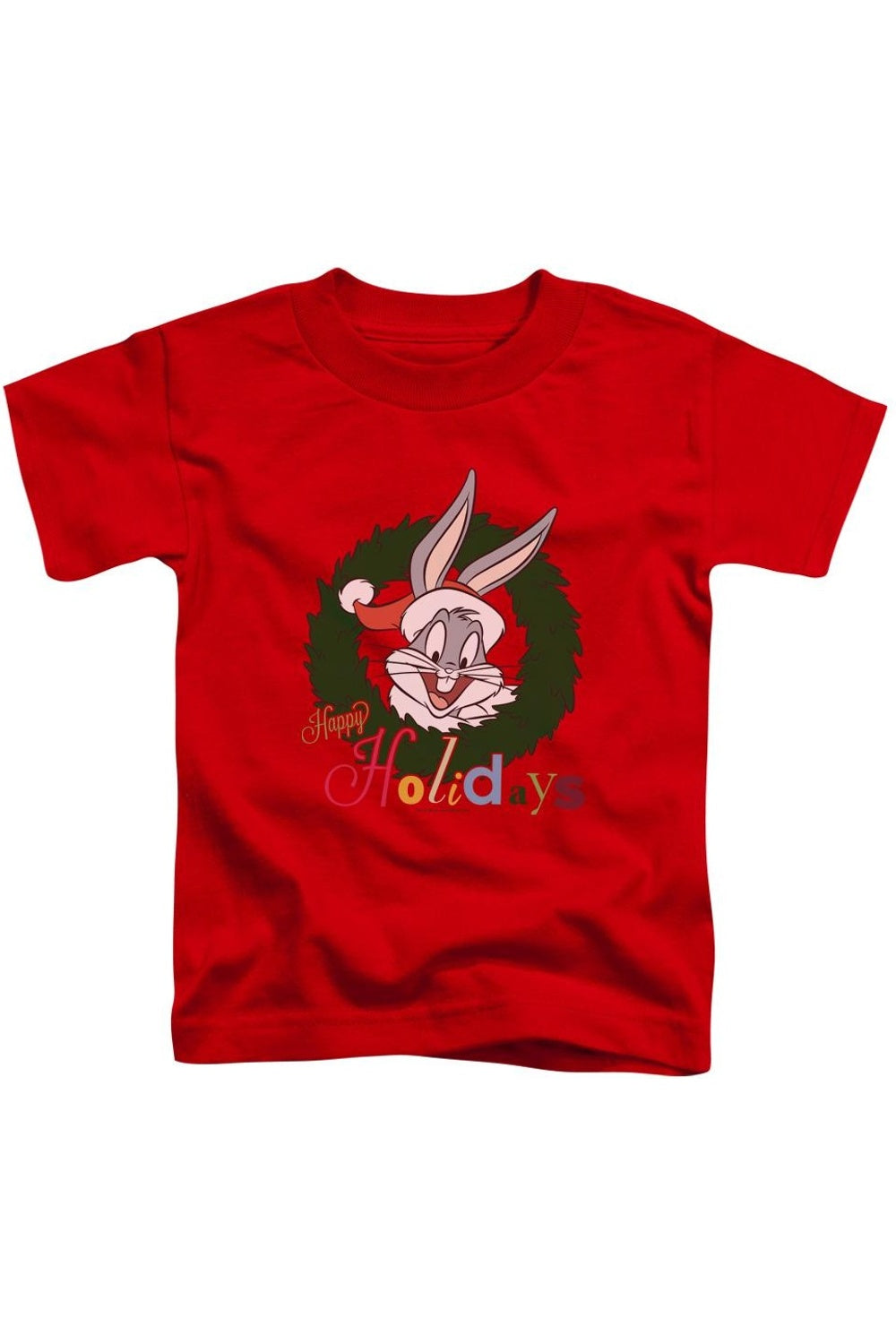 

Футболка с коротким рукавом Looney Tunes Holiday Bunny для малышей Gildan, красный