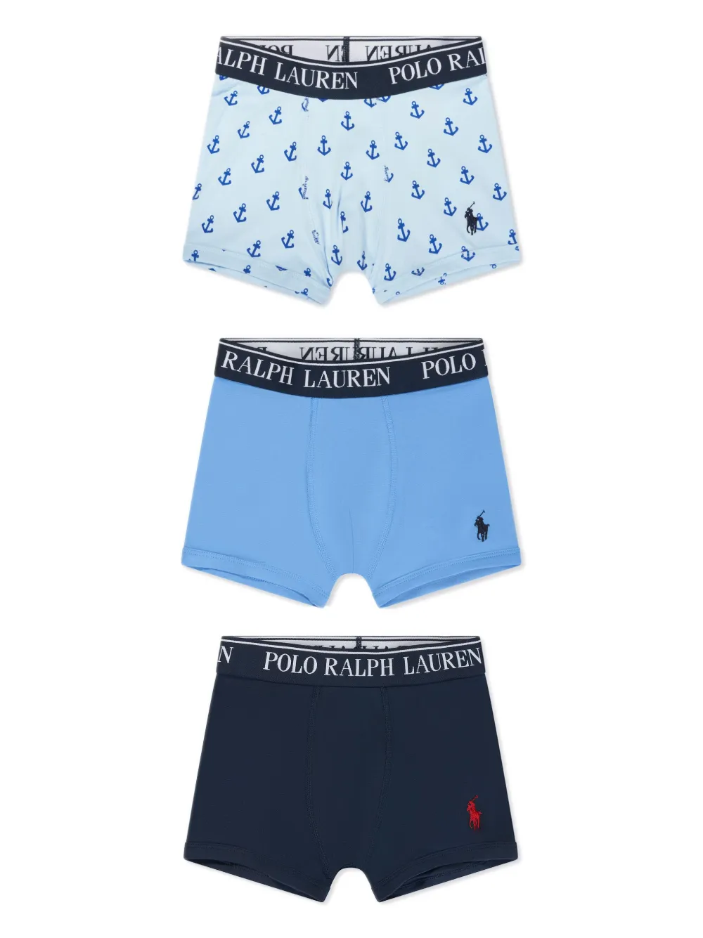 

Комплект из двух боксеров с вышивкой Polo Pony POLO RALPH LAUREN KIDS, синий