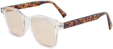 

Ретро-квадратные солнцезащитные очки для женщин, модные очки с заклепками, мужские солнцезащитные очки с защитой от УФ-излучения UV400. Модные солнцезащитные очки MTZJH, Clear Champagne