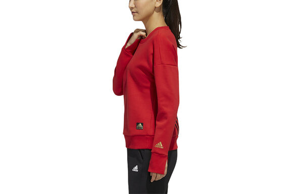 Свитера оригиналы cny swt толстовка красная Adidas, красный — фото 3