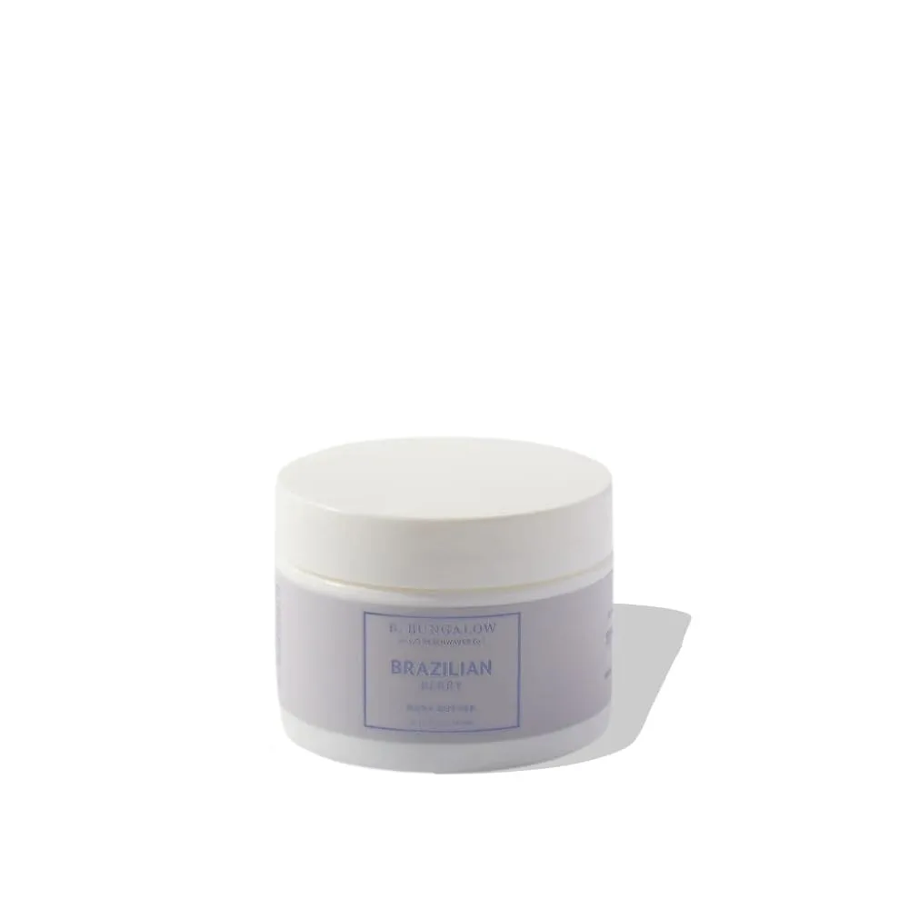 The Beachwaver Co. B. Bungalow Brazilian Berry Body Butter, дорожный размер (40 мл) с маслом косточек морошки, веганским скваланом и гиалуроновой кислотой, аромат ежевики, абрикоса, жасмина самбак, ванили и кокоса